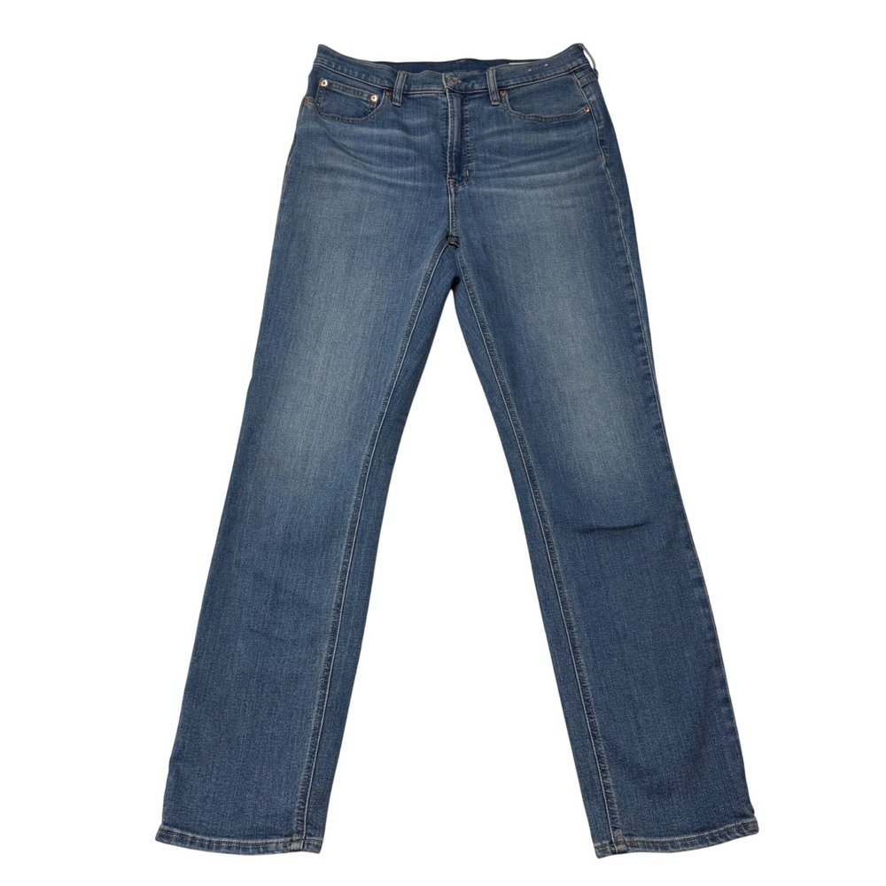 Gap Womens Vintage Slim High Rise Jeans Medium Indigo 31 12 Tall Stretch